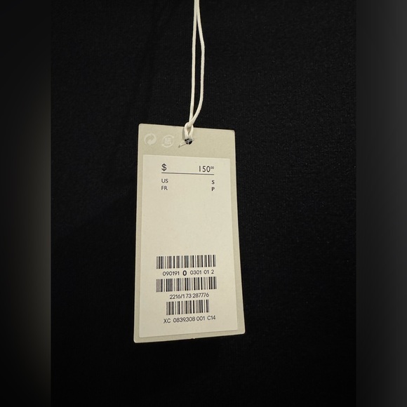 COS black dress with flare sleeves - Picture 3 of 4